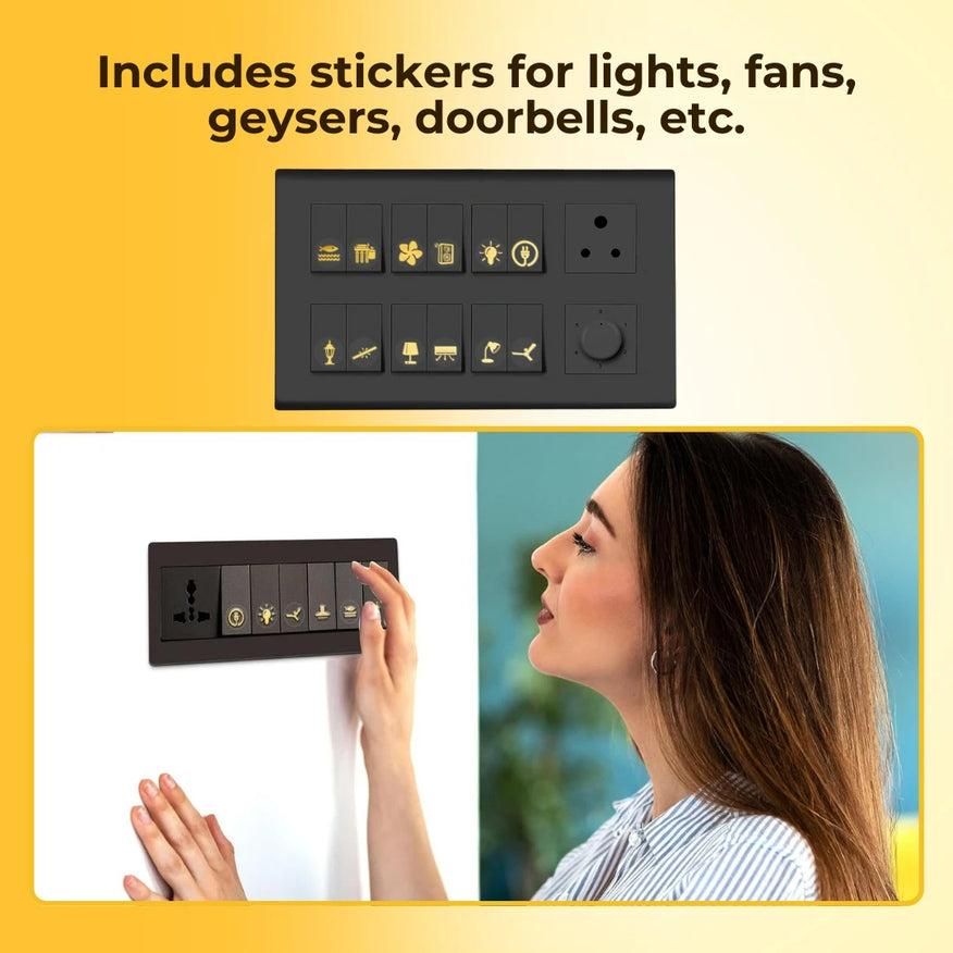Glorix™ – 16k Golden Switch Stickers