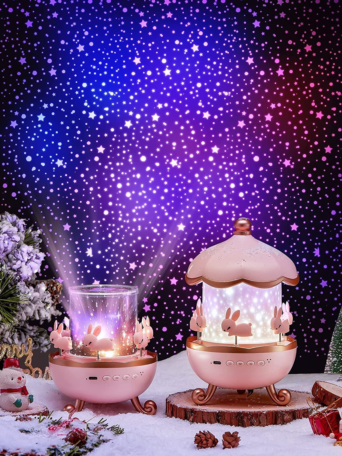 StarrySnuggle™ Rabbit Galaxy Projector