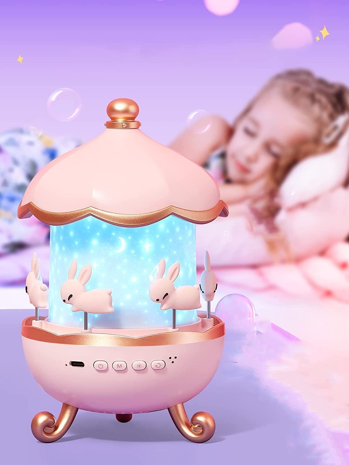 StarrySnuggle™ Rabbit Galaxy Projector