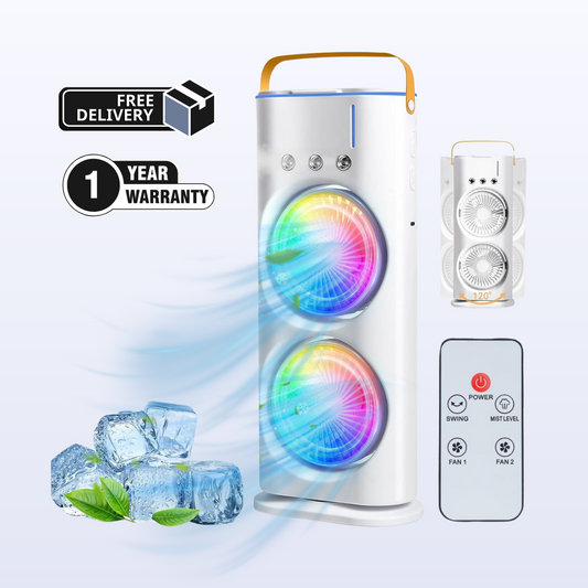 Dual-Blast Rechargeable Personal Cooler