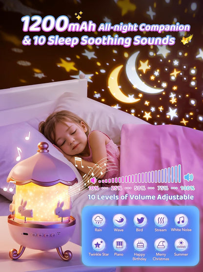 StarrySnuggle™ Rabbit Galaxy Projector