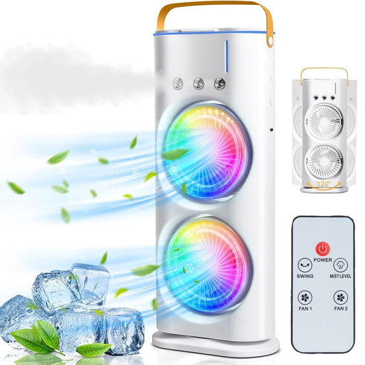 Rechargeable mini Air conditioner  with USB Type-C fast charging
